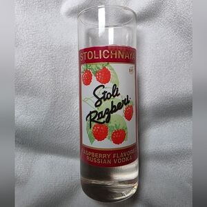 Stolichnaya Stoli Razberi Vodka 4" Tall Shot Glass